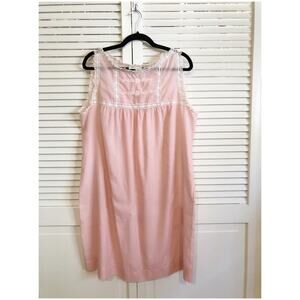 Vintage Pink Sleeveless Nightgown